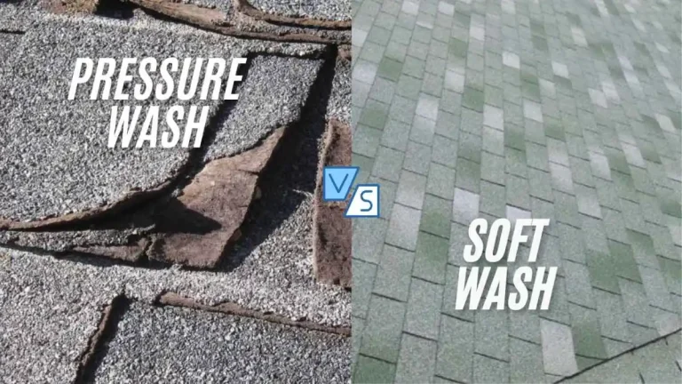 soft wash vs pressure wash roof cleaning asphalt shingles