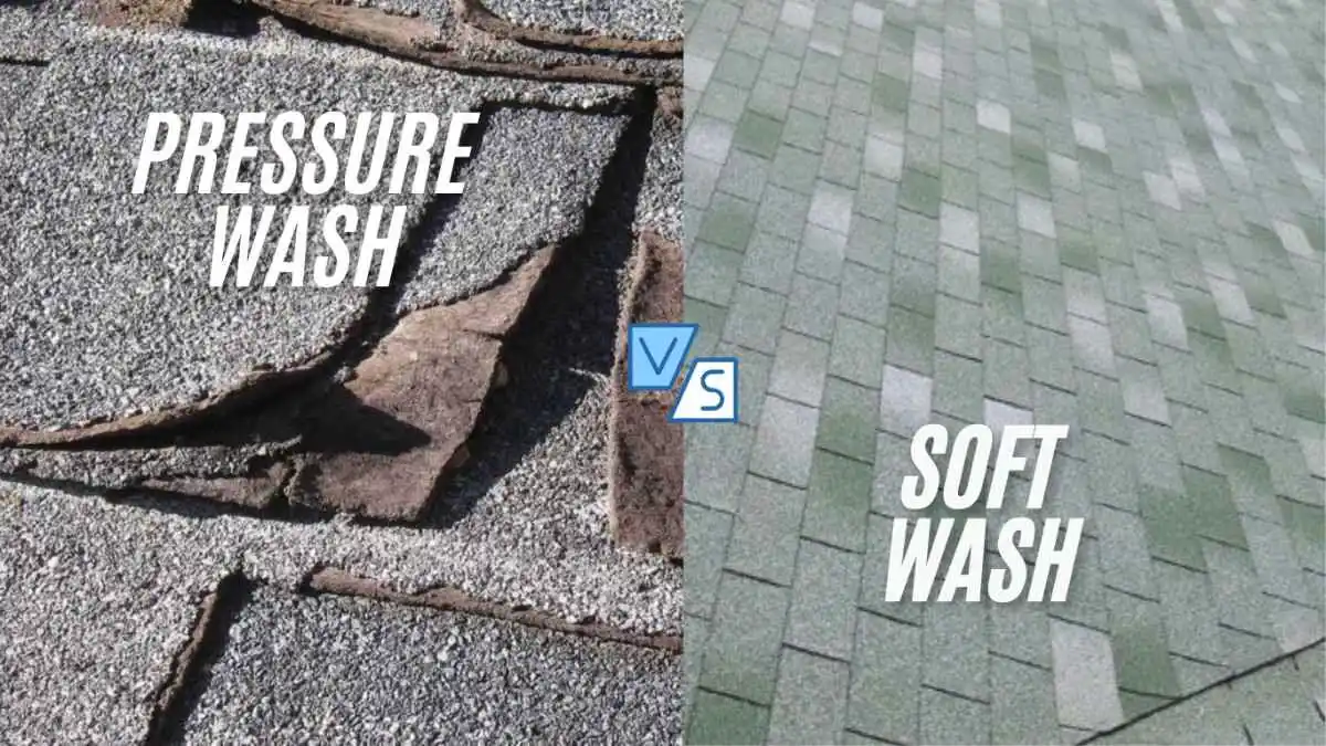 Soft Wash vs Pressure Wash Roof Cleaning